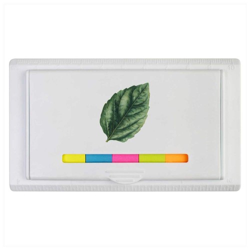 Basil leaf sticky note - 'basil, ruler