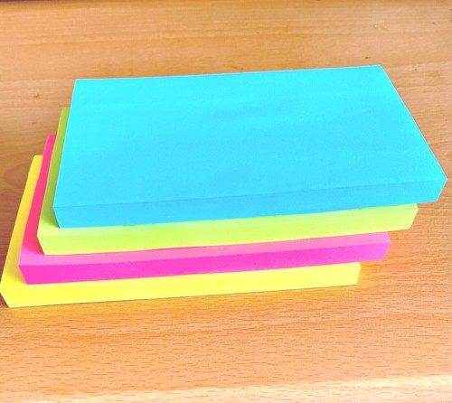 Sticky post notes neon - sticky, it
