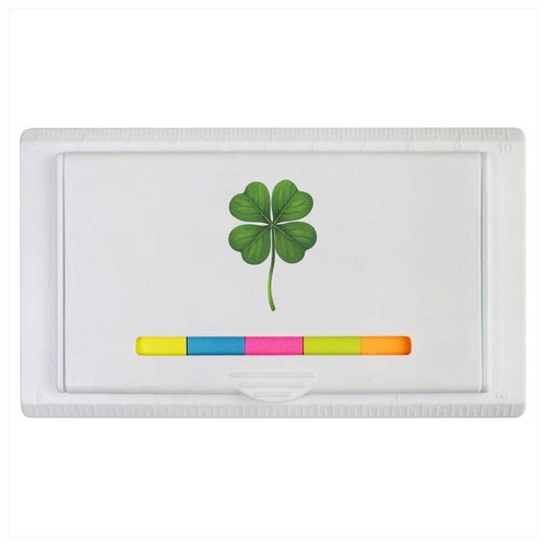 Four leaf clover sticky note - 'four,