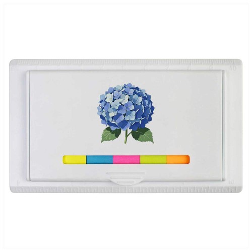 Blue hydrangea sticky note - 'blue,