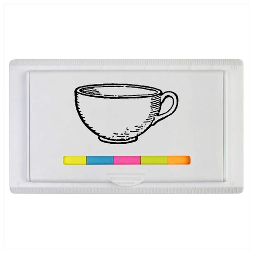 Tea cup sticky note - 'tea,