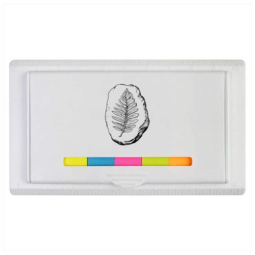 Leaf fossil sticky note - 'leaf,