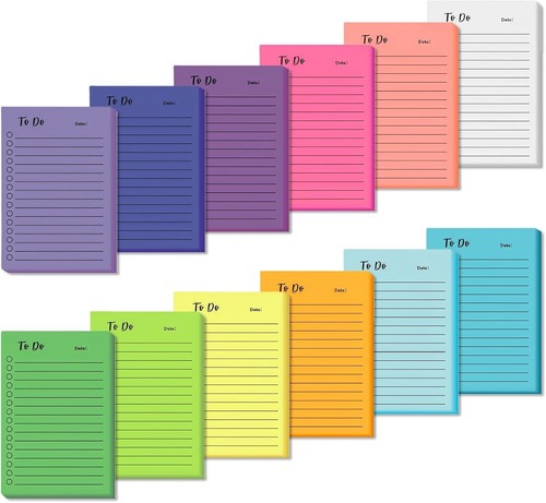 Pack colorful sticky notes - 12,
