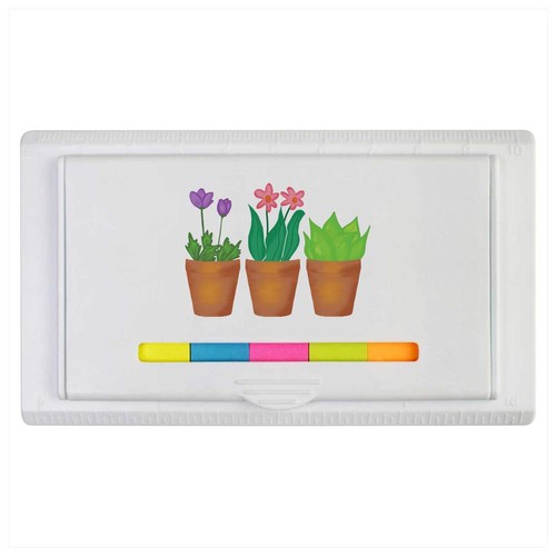 Plants pots sticky note - 'plants, pots'