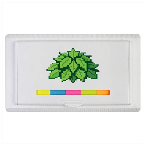 Pixel style leaf pile sticky - style,