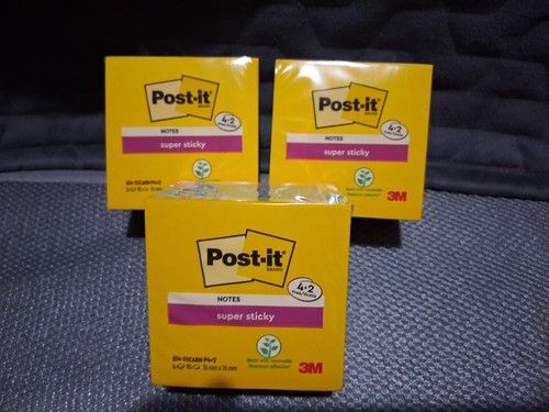 Post super sticky notes - 3x,