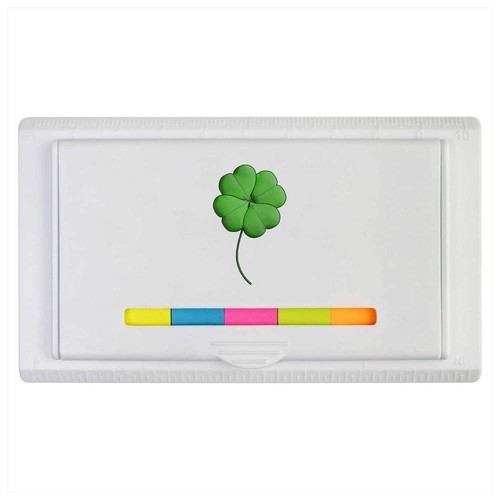 Four leaf clover sticky - leaf, note