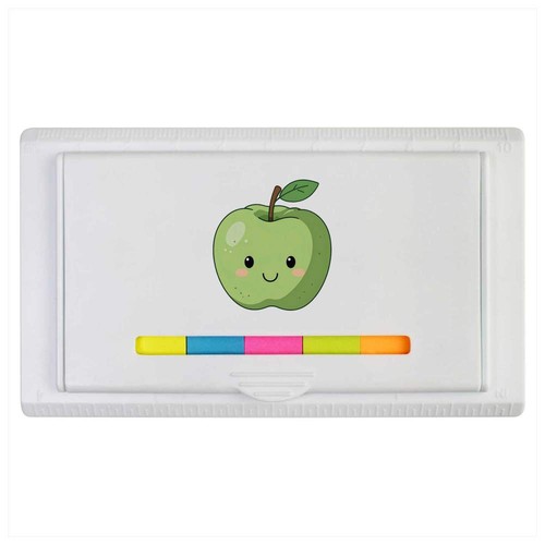 Smiling green apple sticky - 'smiling,