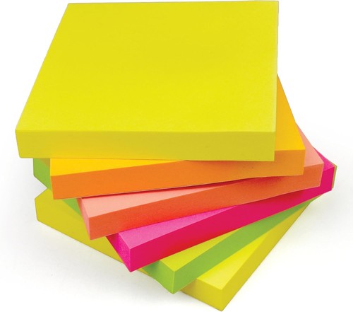 Bright colours sticky post - sticky, it