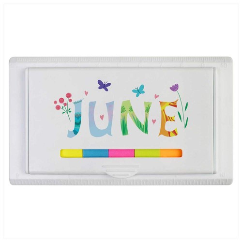 June handwriting sticky - 'june,