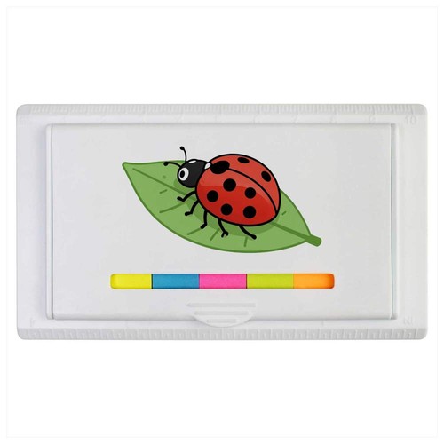 Ladybug leaf sticky note - 'ladybug, on