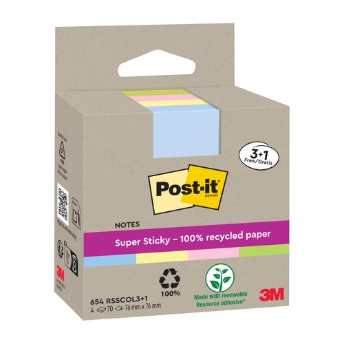 Post super sticky recycled - super,