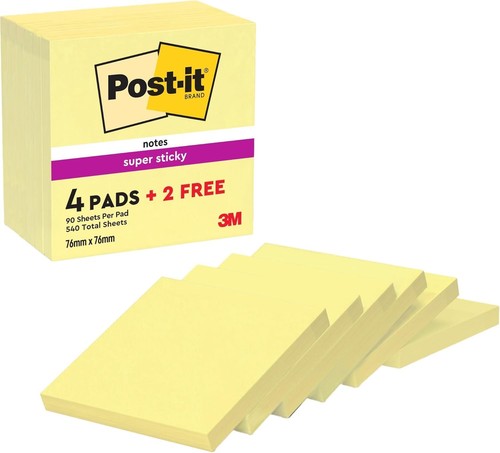 Post super sticky notes 4 - post-it,