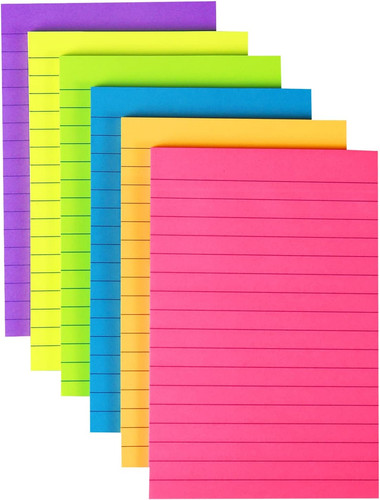 In lined sticky notes - lined,